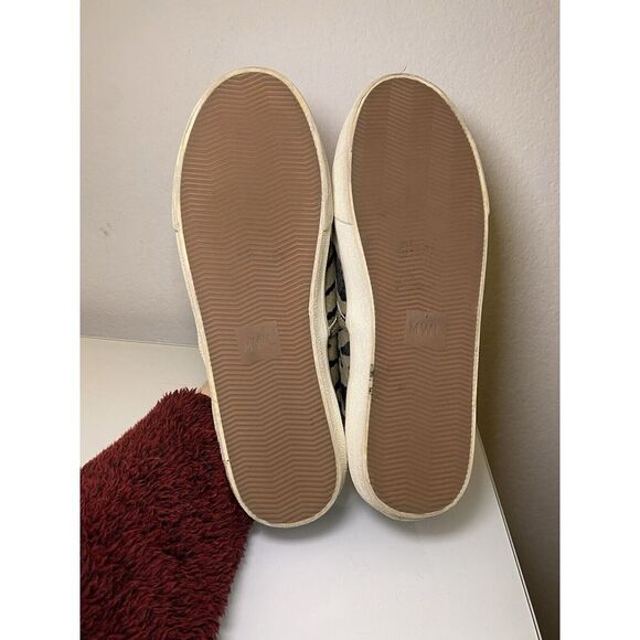 Madewell Sidewalk Slip-On Sneakers Women's 11 (Men's 9.5) Zebra Calf Hair Shoes - Picture 12 of 15